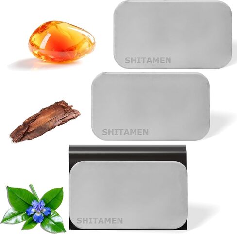 Car Air Freshener, Stone Air Freshener, Automotive Odor Eliminator for Visor Clip- Car Fresheners Long Lasting - Variety 3 Pack - CLIP INCLUDED (Amber-Teak-Grove) in Saudi Arabia