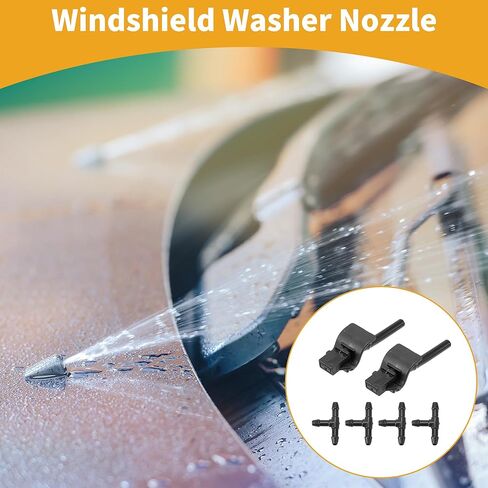 Windshield Washer Nozzle Kit for Ford for Ranger Mk3 2015 Windshield Spray Nozzles Wiper Spray Washer Jet No.1902209 4 Pcs t Hose Connector in Saudi Arabia