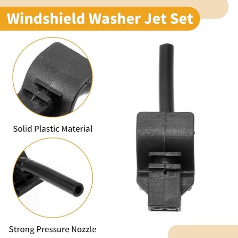 Windshield Washer Nozzle Kit for Ford for Ranger Mk3 2015 Windshield Spray Nozzles Wiper Spray Washer Jet No.1902209 4 Pcs t Hose Connector in Saudi Arabia