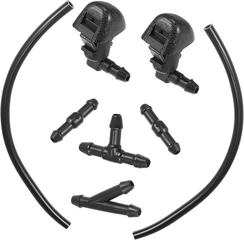 1 Set Windshield Washer Nozzles Set 76810-TK8-A01 Front Windshield Spray Nozzles Wiper Spray Washer Jet and Fluid Hose with Connectors for Honda Odyssey 2011-2017 Automotive Parts in Saudi Arabia