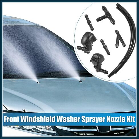 1 Set Windshield Washer Nozzles Set 76810-TK8-A01 Front Windshield Spray Nozzles Wiper Spray Washer Jet and Fluid Hose with Connectors for Honda Odyssey 2011-2017 Automotive Parts in Saudi Arabia