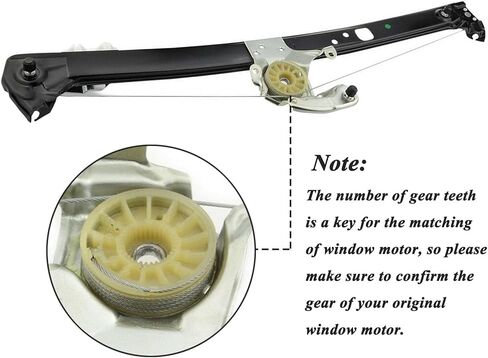 YHTAUTO Rear Passenger Side Power Window Regulator Without Motor for BMW E53 Series X5 2000-2006 Sport Utility in Saudi Arabia