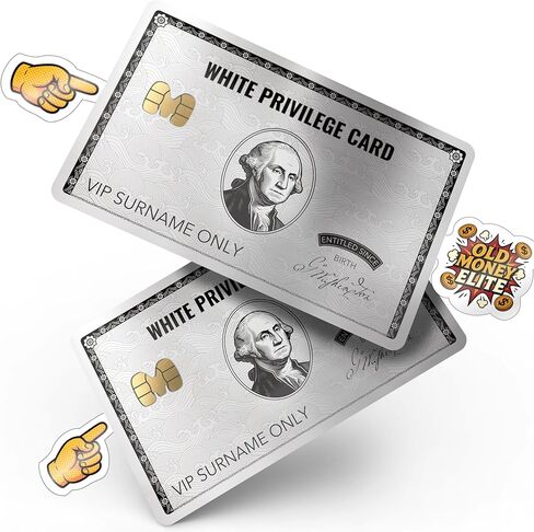 White Privilege Credit Card Skin with Chip – Debit Card Skin, Debit Card Sticker Cover, Credit Card Sticker, Credit Card Cover, Debit Card Cover, Credit Card Stickers Skin (Gold) in Saudi Arabia