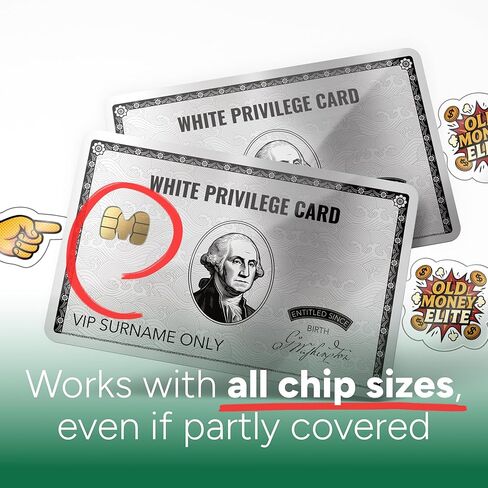 White Privilege Credit Card Skin with Chip – Debit Card Skin, Debit Card Sticker Cover, Credit Card Sticker, Credit Card Cover, Debit Card Cover, Credit Card Stickers Skin (Gold) in Saudi Arabia
