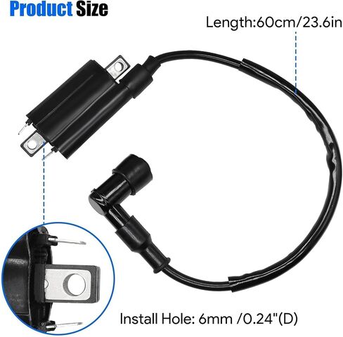 2PCS Ignition Coil Fit for Kawasaki Mule 2510 3010 4000 4010 KAF 620 650 FD620D FD611V FD661D FD440V FD501D Vulcan Coil Replace # AM120732 21121-0029 21121-2083 21121-2064 in Saudi Arabia