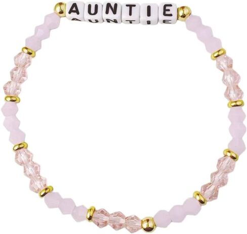 Auntie Bracelet Pink Blue Aunt Gifts for Women from Niece Nephew Aunt Birthday Gift in Saudi Arabia
