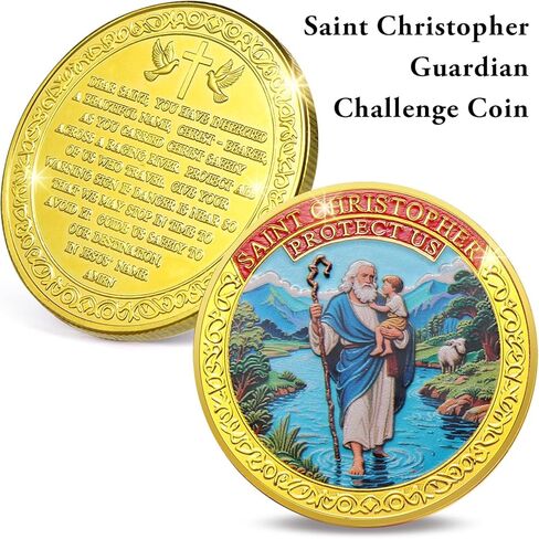 عملة التحدي المسيحي، الإيمان فوق الخوف، القوة في الظلام، هدية دينية للشجاعة والإيمان، مع مزمور 23: 4 (فضي) in Kuwait