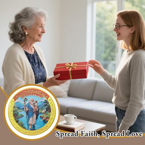 عملة التحدي المسيحي، الإيمان فوق الخوف، القوة في الظلام، هدية دينية للشجاعة والإيمان، مع مزمور 23: 4 (فضي) in Kuwait