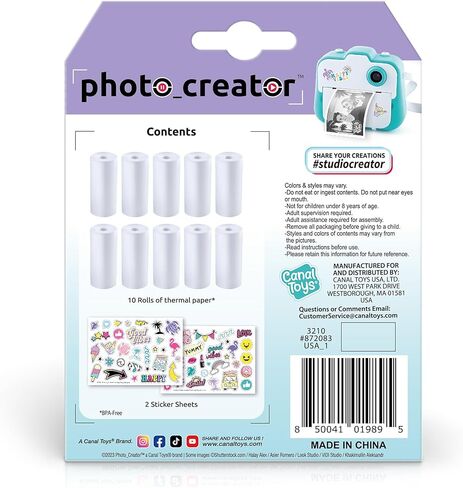 Paw Patrol™ My First Instant Camera; Photo, Selfie, and Video Functions; Ink Free Printing; Frames and Filters can be Added Digitally; Stickers and Markers can be Added After Printing in Kuwait