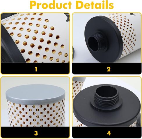 4 PCS 496-5 Fuel Filter Element Compatible with 496 and 496-3/4 Filter System – Suitable for Multiple Fuel Types with Water Separation Function, 30 Micron, Protective Sheet in Saudi Arabia