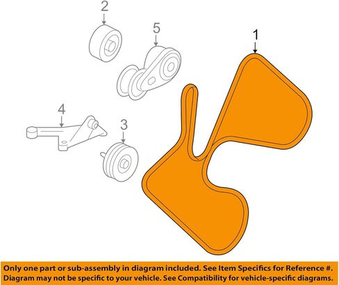 New OEM Serpentine Fan Belt GM 98035628 Ref 5060935 6K935 in Saudi Arabia