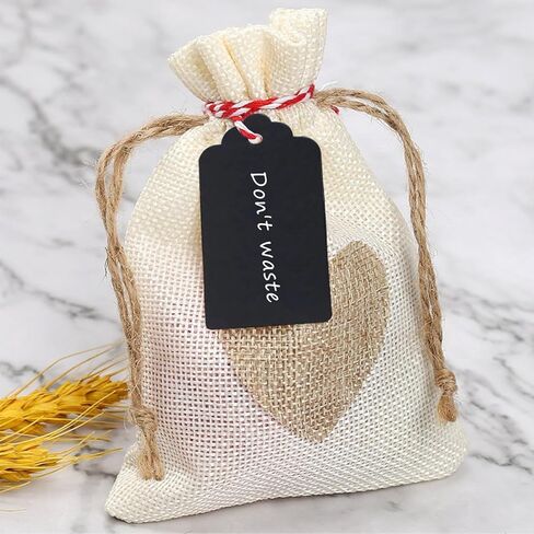 Kraft Paper Tags with Twine 100 PCS Label Tags 2.0 x 1.2 Inch for Packaging DIY Crafts Office Wedding Inventory Use(White) in Saudi Arabia