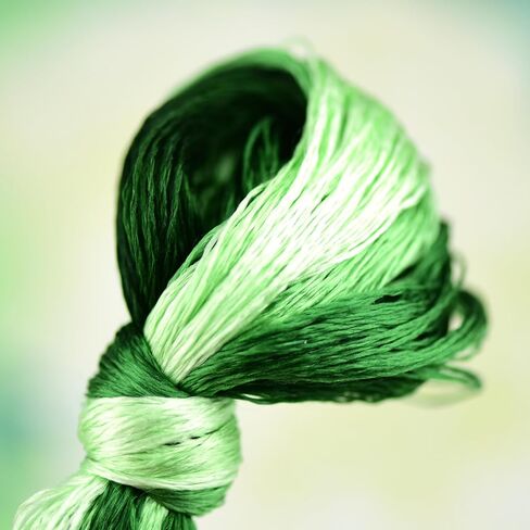 خيط تطريز حرير التوت المصبوغ يدويًا 100%، خيط تطريز، 4 بكرات كل منها 24 ياردة (31-4) in Kuwait