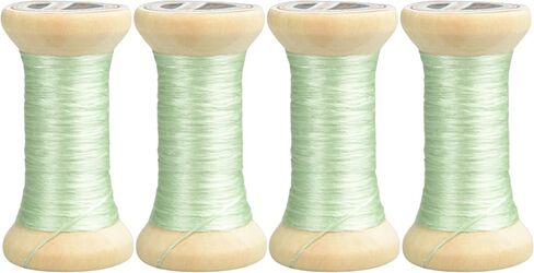 خيط تطريز حرير التوت المصبوغ يدويًا 100%، خيط تطريز، 4 بكرات كل منها 24 ياردة (31-4) in Kuwait