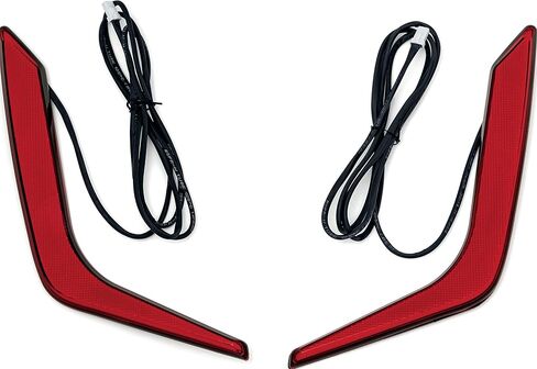 Kuryakyn 3262 Motorcycle Lighting Accessory: Omni LED Run/Turn/Brake Light Saddlebag Accent Inserts for 2018-20 Honda Gold Wing Motorcycles, 1 Pair, RED in Saudi Arabia