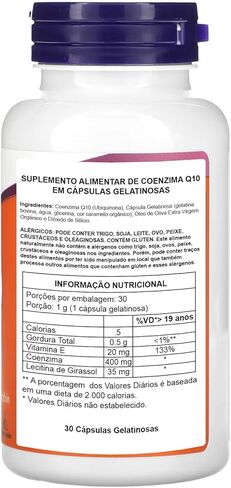 NOW Coq10 400mg, 30 Softgels in Saudi Arabia
