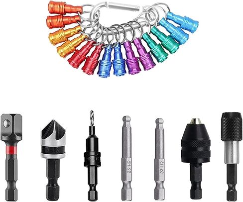 6PCS Stainless Steel Adapter Set, Color-Coded Extensions for Wrenches, Power Tool Socket Adapters in Saudi Arabia