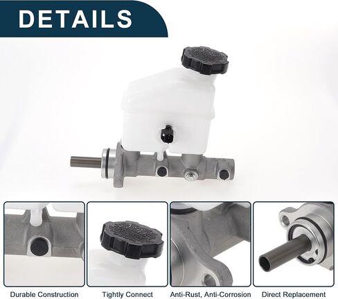 Brake Master Cylinder with Reservoir No.585102L500/M630675 for Kia Forte 2010-2010 Hydraulic Master Cylinder Aluminum Alloy,Plastic 1 Pc in Saudi Arabia