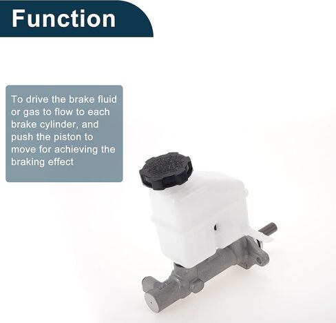 Brake Master Cylinder with Reservoir No.585102L500/M630675 for Kia Forte 2010-2010 Hydraulic Master Cylinder Aluminum Alloy,Plastic 1 Pc in Saudi Arabia