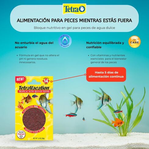 Tetra Weekend and Vacation Feeder Slow-Release Fish Food for Tropical Fish 0.85 Ounce (Pack of 1) in Saudi Arabia