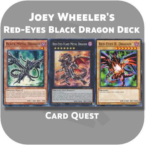 مجموعة مخصصة كاملة لـ Yu-Gi-Oh! - مجموعة التنين الأسود ذات العيون الحمراء لجوي ويلر in Saudi Arabia