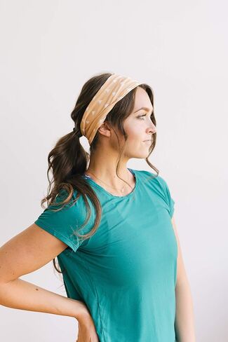 مجموعة مافين ثريد سييرا مكونة من قطعتين، عصابات رأس للتمرين للنساء، عصابة رأس للجري الرياضي للتمرين، عصابة رأس رياضية للتمارين الرياضية واليوجا 4 بوصات سميكة غير قابلة للانزلاق للنساء، عبوتان in Kuwait