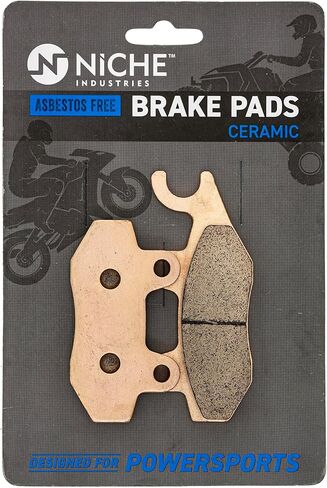 NICHE Brake Pad Set for Kawasaki Z400 Ninja 250R 300 43082-0081 43082-0128 43082-Y010 Front Rear (Ceramic) 2 Pack in Saudi Arabia
