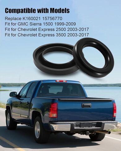K160021 Front Upper Coil Spring Seat 2Pcs Fit for Chevrolet Silverado 1500 Express 2500 3500 GMC Sierra 1500 Savana 2500 3500 1999-2017, Replace 15756770 in Saudi Arabia