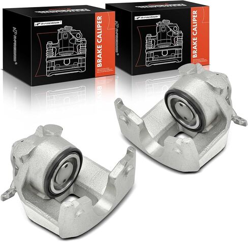 مجموعة A-Premium مكونة من قطعتين من مجموعة فرجار الفرامل بدون دعامة متوافقة مع Ford Thunderbird 1975-1979 وLincoln Mark V 1975-1979 - السائق الخلفي والراكب in Saudi Arabia