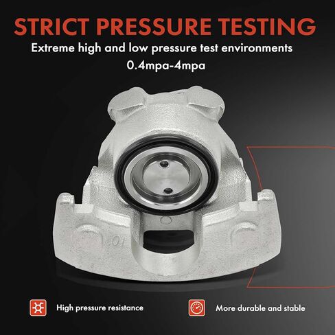 مجموعة A-Premium مكونة من قطعتين من مجموعة فرجار الفرامل بدون دعامة متوافقة مع Ford Thunderbird 1975-1979 وLincoln Mark V 1975-1979 - السائق الخلفي والراكب in Saudi Arabia