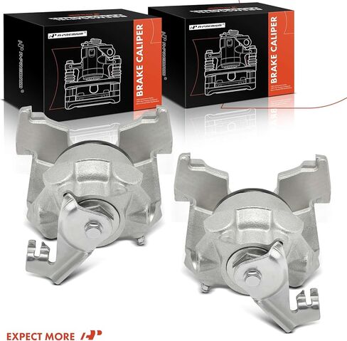 مجموعة A-Premium مكونة من قطعتين من مجموعة فرجار الفرامل بدون دعامة متوافقة مع Ford Thunderbird 1975-1979 وLincoln Mark V 1975-1979 - السائق الخلفي والراكب in Saudi Arabia