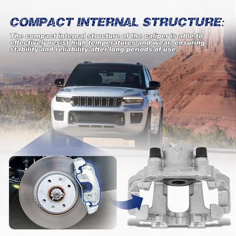 Rear Right Brake Caliper Compatible with Dodge Durango 2011-2023 / Jeep Grand Cherokee WK2 2011-2022# 68052374AA, 68052380AA, 18-B5421, 18B5421, 18-P5421, 18P5421 in Saudi Arabia