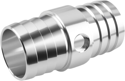 محول خرطوم مشعاع السيارة من الألومنيوم 1-1/4 بوصة مع منفذ بخار 1/8 بوصة NPT، محول موصل خرطوم الرادياتير بارب متوافق مع وصلة LS Swap/Coolant Crossover، موصل خراطيم المبرد in Saudi Arabia