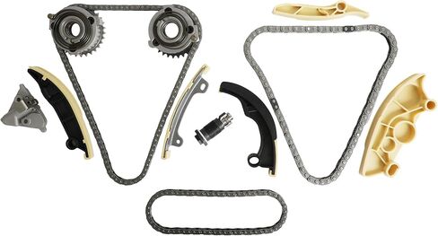 Timing Chain Kit With VT Sproket Fit For Land Rover Velar Evoque Discovery Defender Jaguar XE XF F-Type Range Rover PT204 AJ20P4 2.0L 2018-2023 LR123811 LR142279 LR142281 in Saudi Arabia