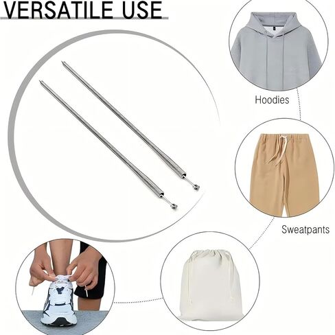 Efficient Threader Universal Rope Threader with Spring-Loaded Eye, Ideal Home Sewing and Multi-Purpose Elastic Waistband Tool Spring Loaded Durable Accessories 2Pcs in Saudi Arabia