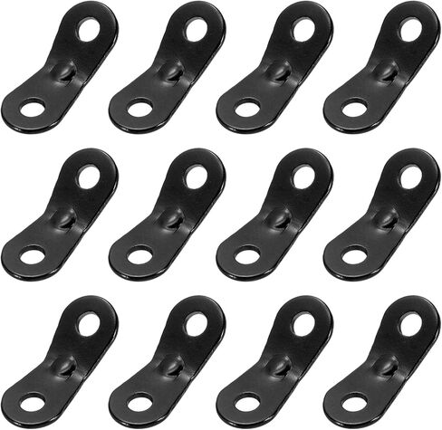 PATIKIL Tent Rope Tensioner, 12 Pcs Tent Guyline Adjusters Rope Buckle Aluminum Alloy Cord Tightener for Outdoor Camping Hiking Accessories,Black in Saudi Arabia