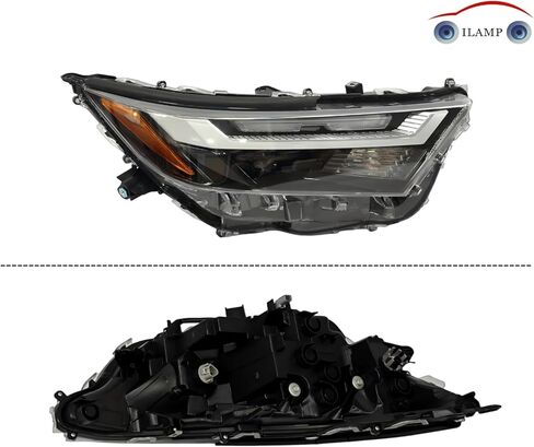 المصباح الأمامي مع ضوء إشارة الانعطاف الهالوجين مناسب لـ 2022-25 Toyota RAV4 Adventure/Trail/TRD للطرق الوعرة/XLE/XLE Premium 2023-2024 RAV4 LE USA مصباح أمامي مدمج (الراكب الأيمن) RH 81110-0R350 RV22A01-1R in Kuwait