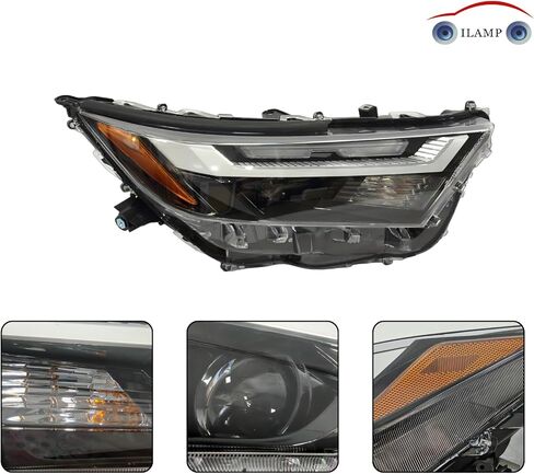 المصباح الأمامي مع ضوء إشارة الانعطاف الهالوجين مناسب لـ 2022-25 Toyota RAV4 Adventure/Trail/TRD للطرق الوعرة/XLE/XLE Premium 2023-2024 RAV4 LE USA مصباح أمامي مدمج (الراكب الأيمن) RH 81110-0R350 RV22A01-1R in Kuwait