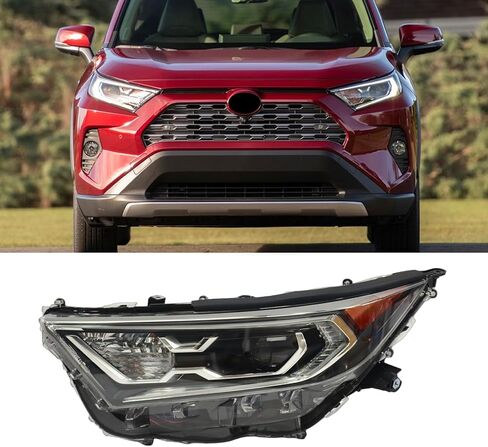 Headlight W/Halogen Turn Signal Light Fit For 2022-25 Toyota RAV4 Adventure/Trail/TRD Off-Road/XLE/XLE Premium 2023-2024 RAV4 LE USA Built HeadLamp (Right Passenger) RH 81110-0R350 RV22A01-1R in Saudi Arabia