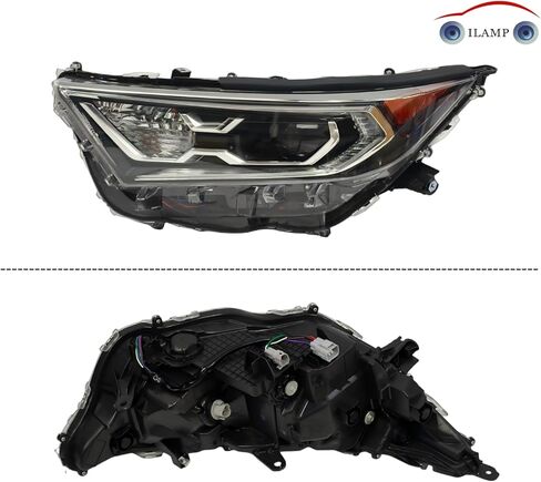 Headlight W/Halogen Turn Signal Light Fit For 2022-25 Toyota RAV4 Adventure/Trail/TRD Off-Road/XLE/XLE Premium 2023-2024 RAV4 LE USA Built HeadLamp (Right Passenger) RH 81110-0R350 RV22A01-1R in Saudi Arabia