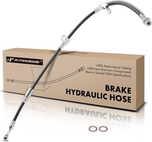 خرطوم هيدروليكي لفرامل السائق الأمامي A-Premium متوافق مع موديلات Hyundai وKia - Sonata 1999-2005، Optima 2001-2005 - استبدال # 5873138010 in Saudi Arabia