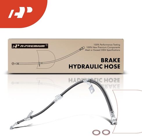 خرطوم هيدروليكي لفرامل السائق الأمامي A-Premium متوافق مع موديلات Hyundai وKia - Sonata 1999-2005، Optima 2001-2005 - استبدال # 5873138010 in Saudi Arabia
