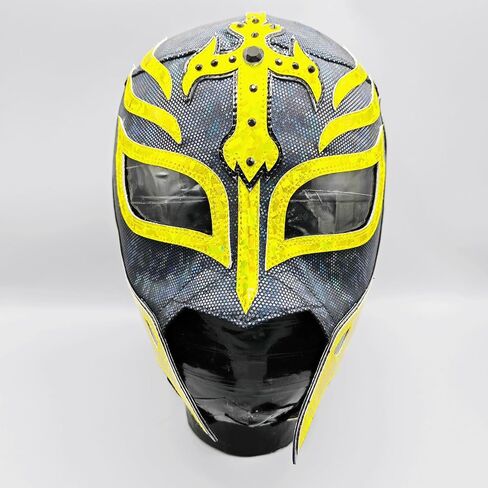 Generic Rey Mysterio Wrestling Mask 619 Luchador Lucha Libre Mexicana Mask Yellow and Black in Saudi Arabia