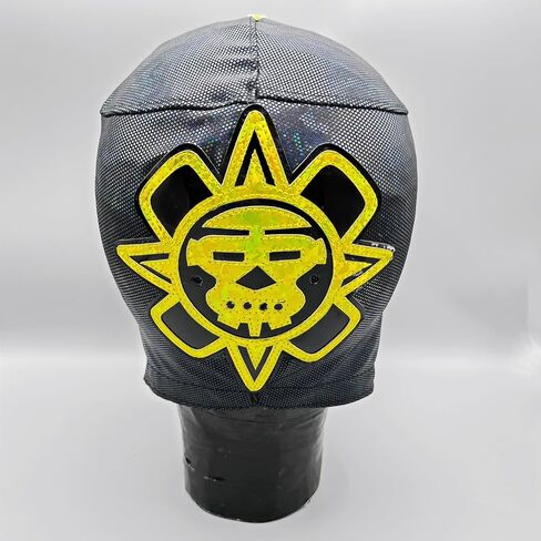 Generic Rey Mysterio Wrestling Mask 619 Luchador Lucha Libre Mexicana Mask Yellow and Black in Saudi Arabia