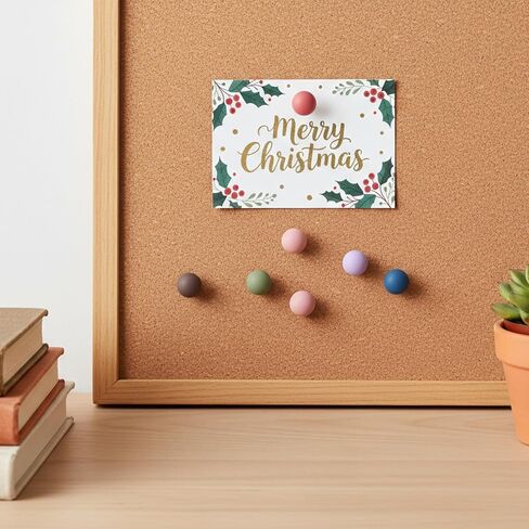 Sibba 30 Pcs Matte Push Pins, Cute Bulletin Board Push Pins, Reusable Round Colorful Pushpins for Cork Boards Photos Calendar Classroom Office in Saudi Arabia