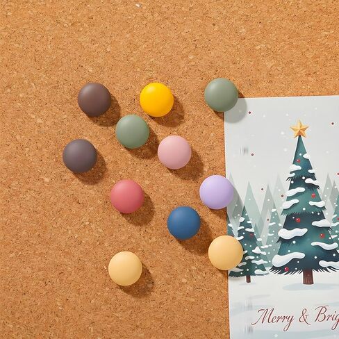 Sibba 30 Pcs Matte Push Pins, Cute Bulletin Board Push Pins, Reusable Round Colorful Pushpins for Cork Boards Photos Calendar Classroom Office in Saudi Arabia
