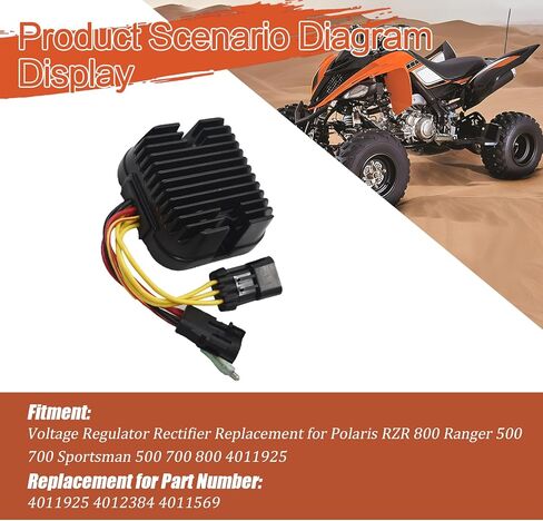 labwork Voltage Regulator Rectifier Replacement for Polaris Sportsman 500 700 800 Ranger 500 700 RZR 800 2007-2010 Replacement for 4011925 4012384 4011569 in Saudi Arabia