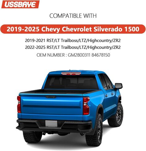 LED Tail Light Compatible with 2019-2025 Chevy Silverado 1500/2500HD/3500HD RST/LT Trailboss/LTZ/High Country /ZR2 Taillights Assembly Replace# GM2801311 84678150 （Right Passenger Side ） in Saudi Arabia