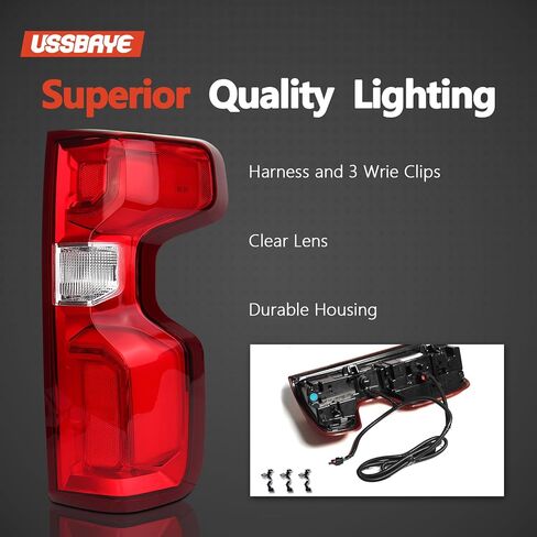 LED Tail Light Compatible with 2019-2025 Chevy Silverado 1500/2500HD/3500HD RST/LT Trailboss/LTZ/High Country /ZR2 Taillights Assembly Replace# GM2801311 84678150 （Right Passenger Side ） in Saudi Arabia