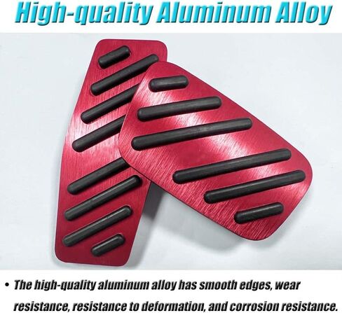 BOYUER for Equinox 2017-2025 2PCS Aluminum Anti-Slip No Drilling Brake and Gas Accelerator Pedal Pad Cover Foot Pedal Pads Kit Interior Decoration Accessories (Silver) in Saudi Arabia